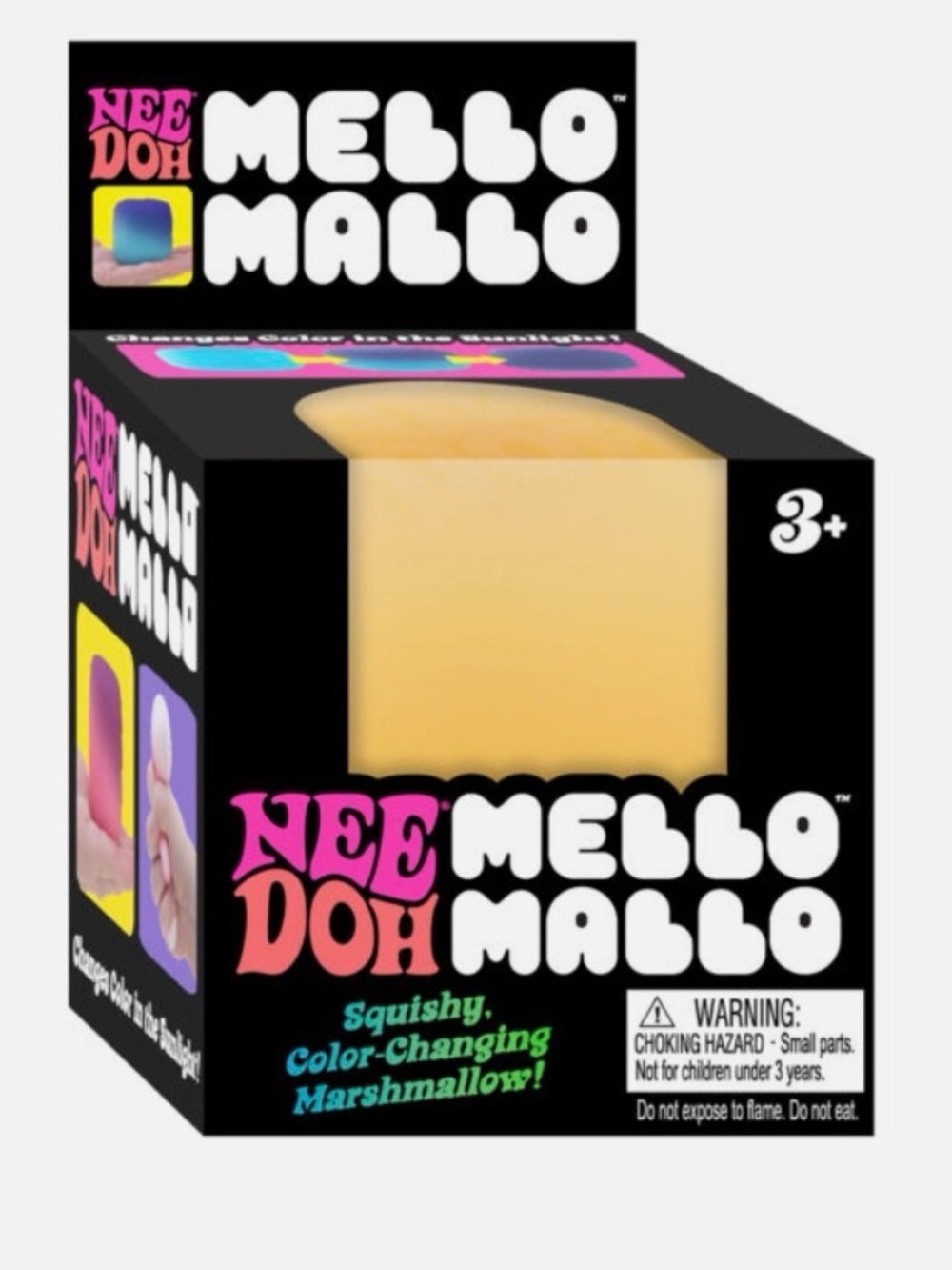 Mello Mallo Squishy Color-Changing Marshmallow Toy - Yellow